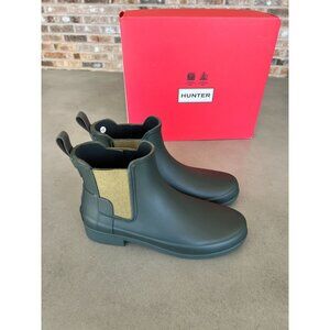 Hunter Original Refined Chelsea Waterproof Rubber Rain Boot Size 6